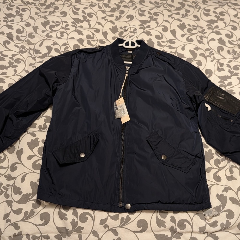 Diesel Men's Dark Blue Bomber Jacket